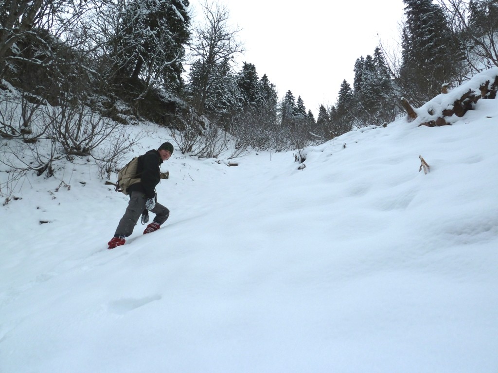 Guillaume au milieu du couloir