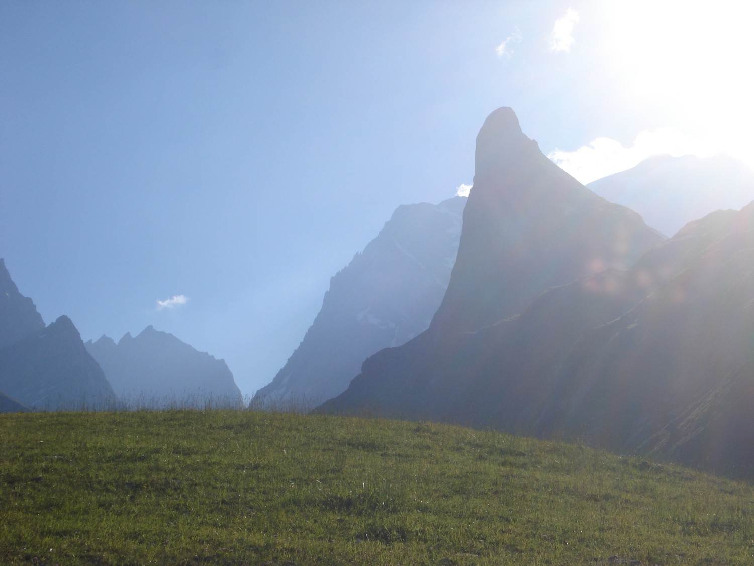 Aiguille de la Vanoise, profil de la face N