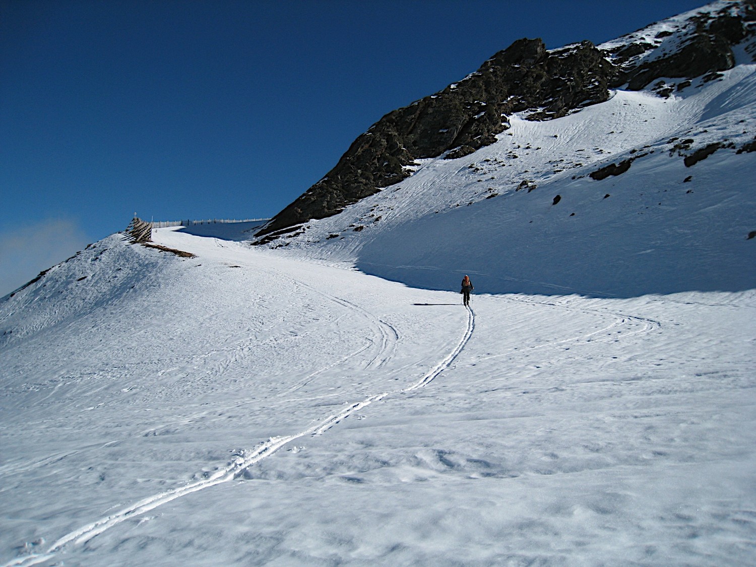 Sur la piste débouchant sur croupe NE du Pic de Piau