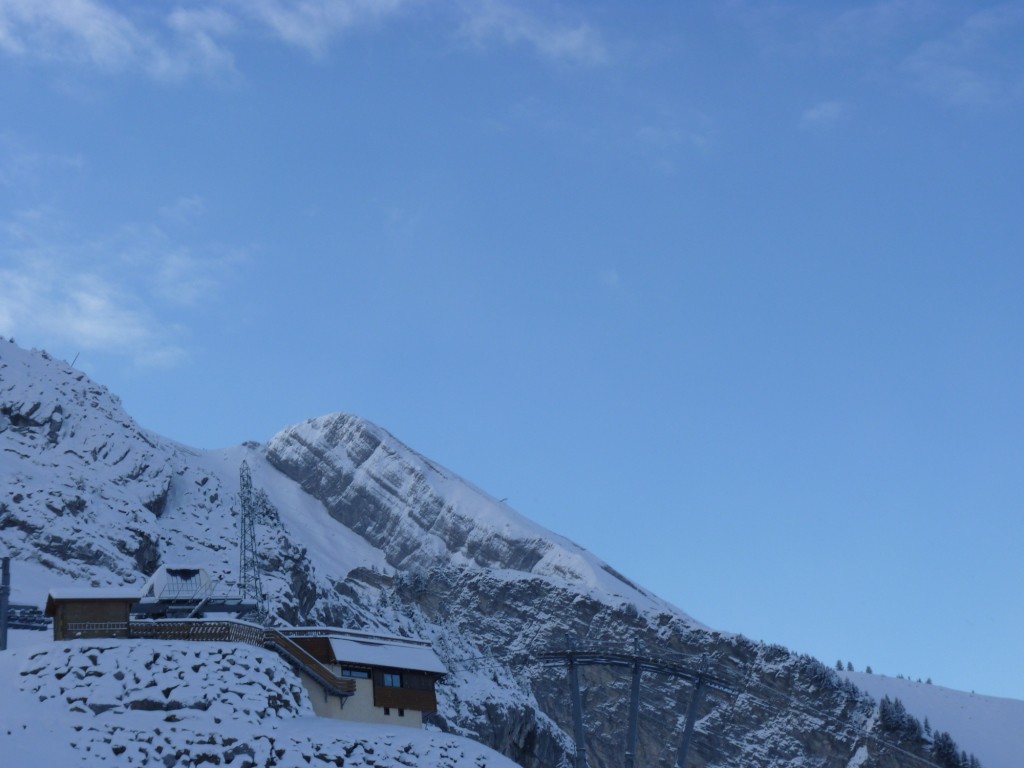L'avantage avec la face de L'aiguille des Calvaires, c'est que sa pente est facile à calculer