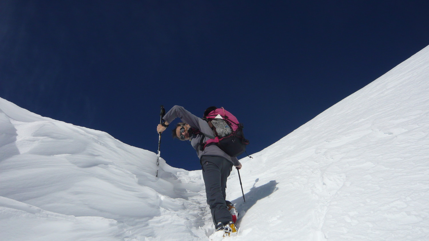 Arrivée au col d'Aoube