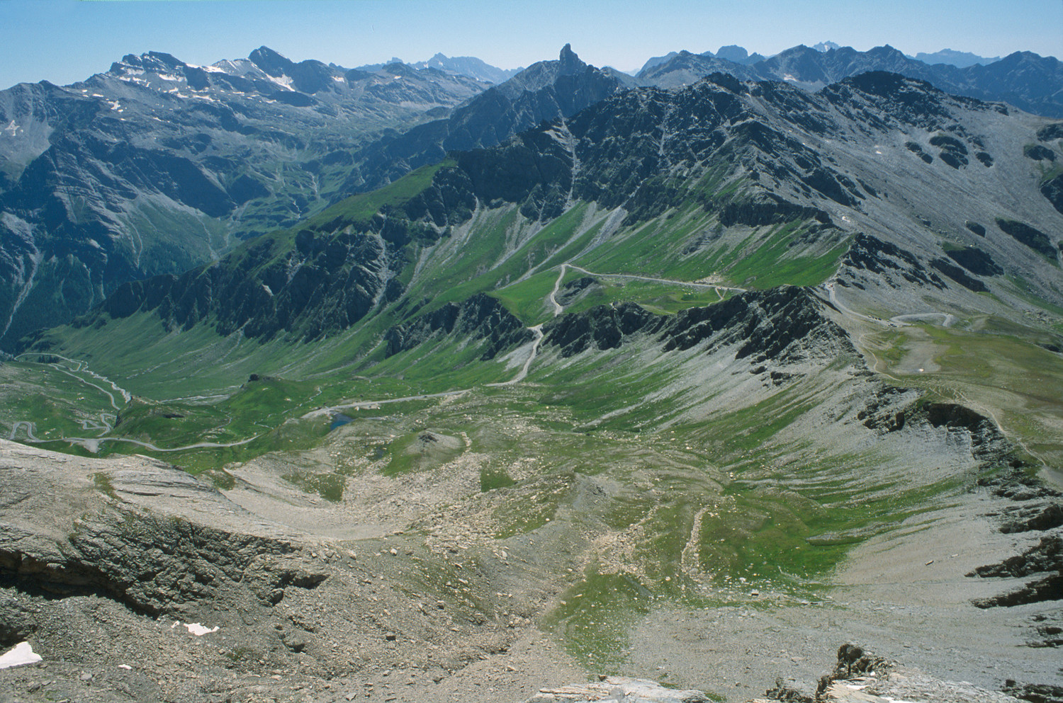 Vue sur le col Agnel et les montagnes ubayennes