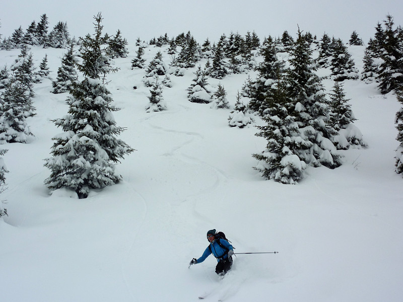Bon ski versant E