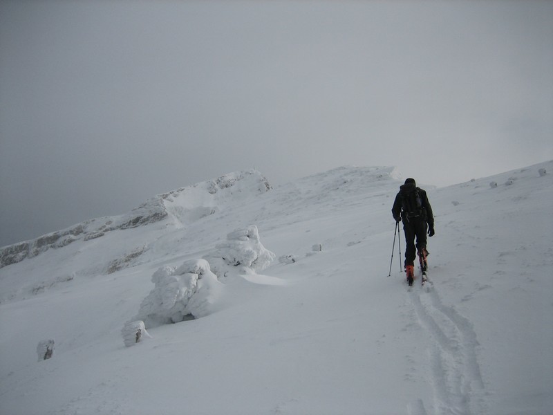 A l'approche du sommet
