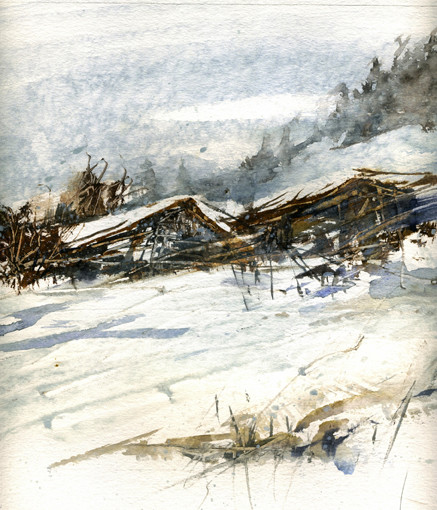chalets du Tyrol sous la neige