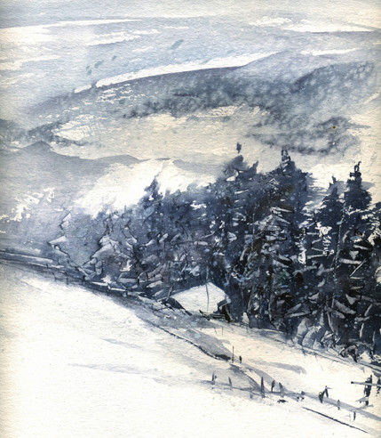 chalet du Tyrol sous la neige en décembre 2009