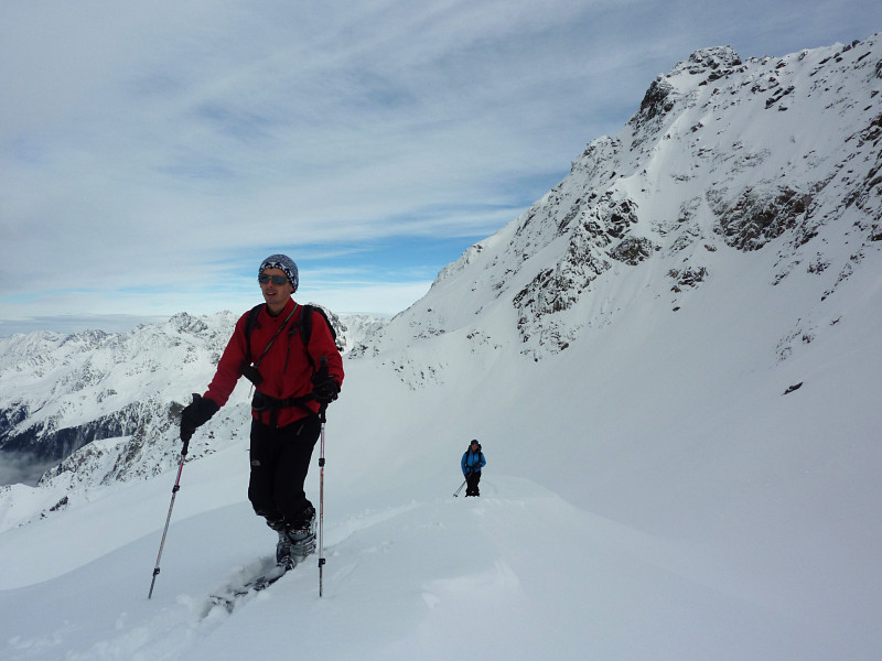 Au sommet de la moraine