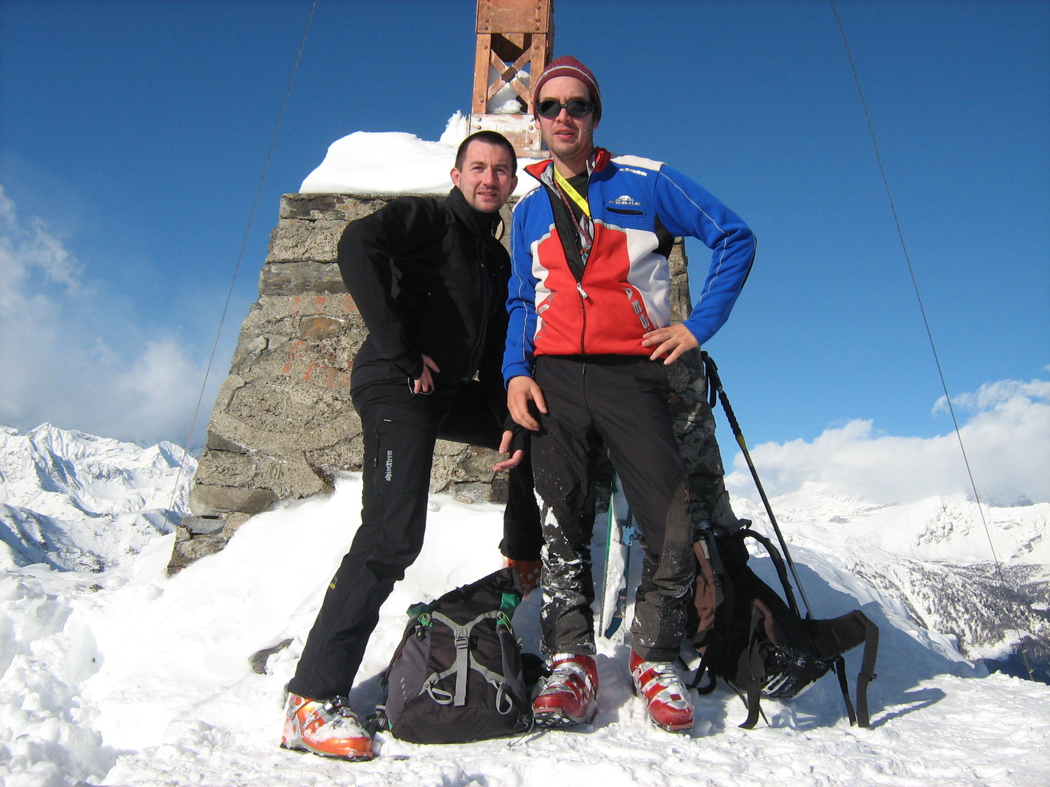 Andrea e Ciolly in vetta