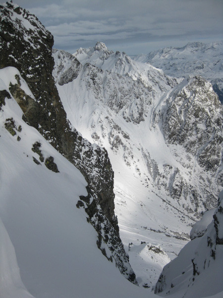 Grande Lance d'Allemont depuis l'accès au couloir E