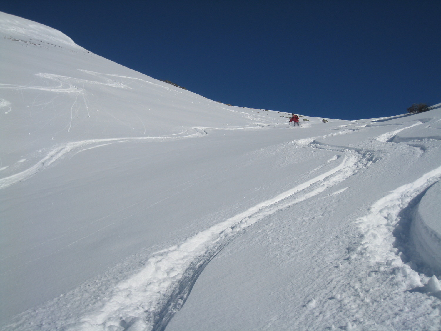 descente sous le pic du Lion