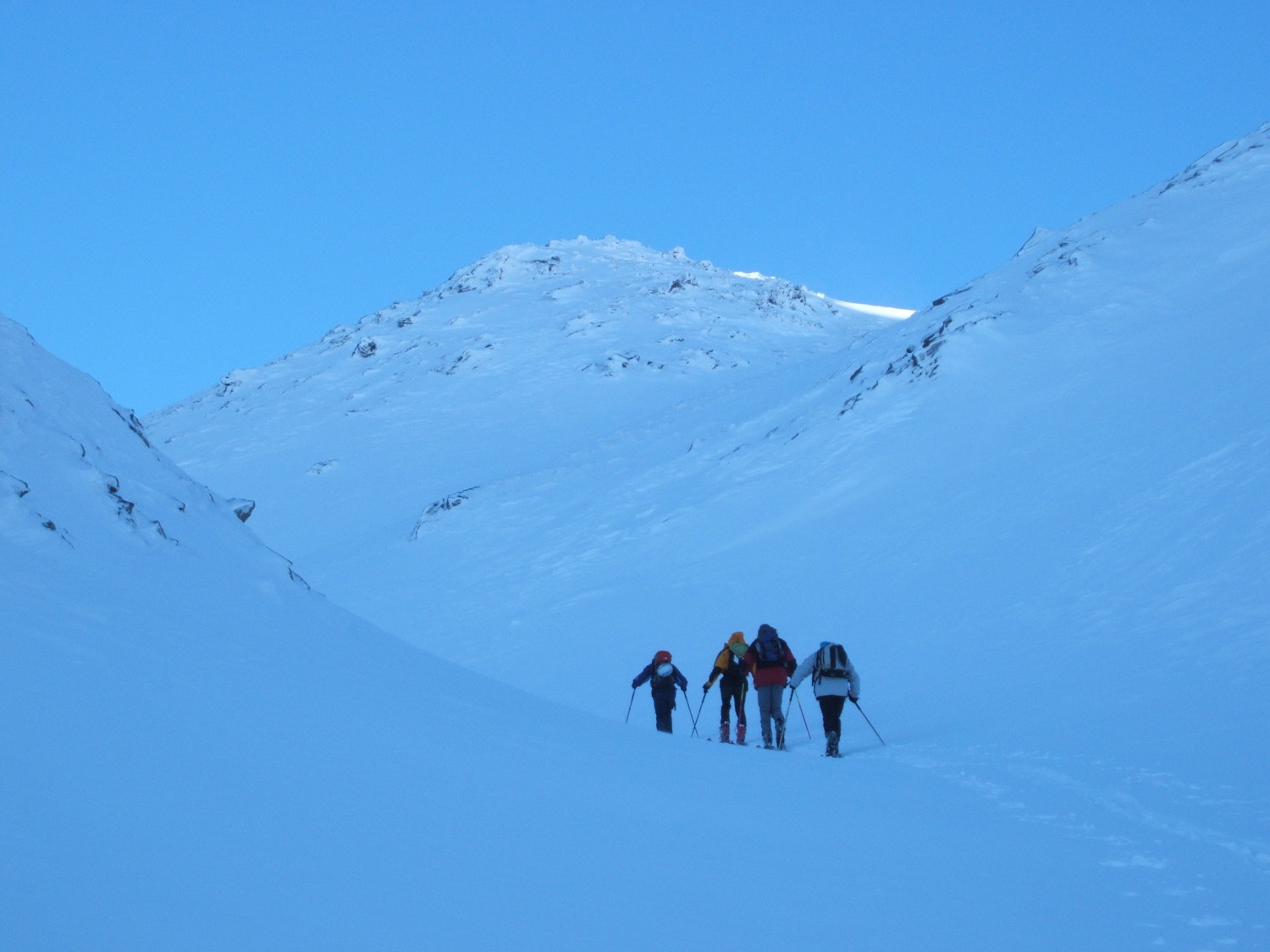 La cima col miraggio di un raggio di sole
