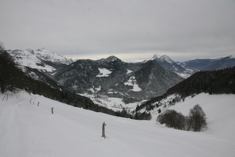 le Mont Trélod et le Mont Colombier depuis sous les chalets du Sollier