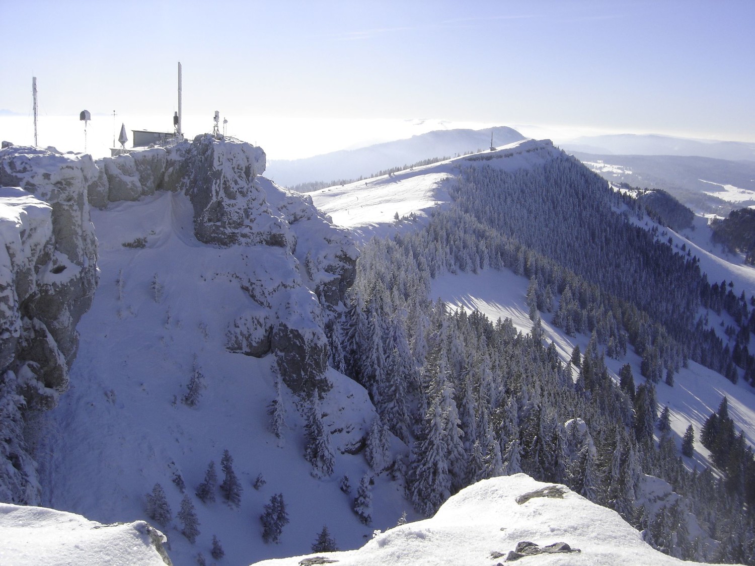 Vue du sommet sur les Petites Roches