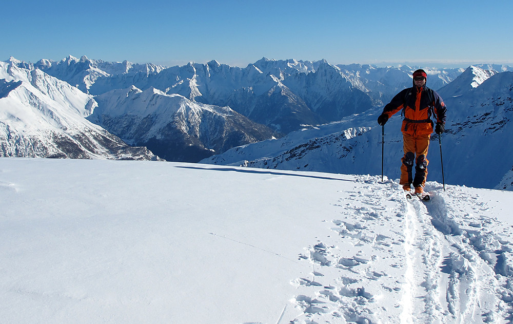 Monte Bardan; arrivo in vetta.