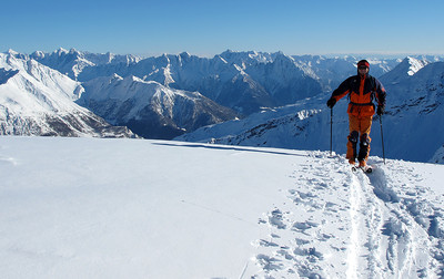 Monte Bardan; arrivo in vetta.