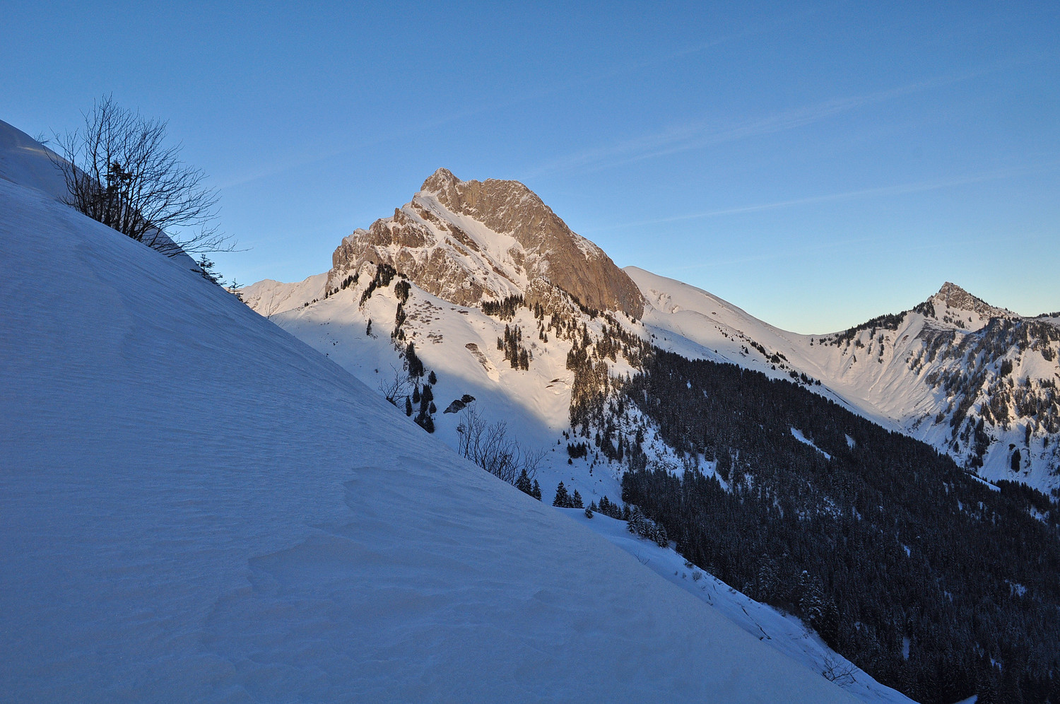 Cornettes depuis le col d'Ubine