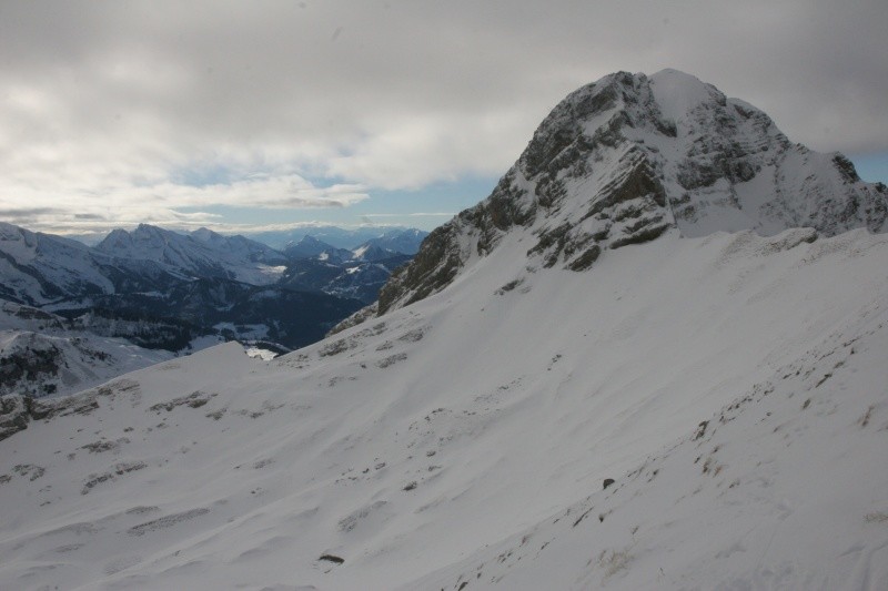 le col Ouest de Balafrasse et la Pointe Blanche depuis le col Est