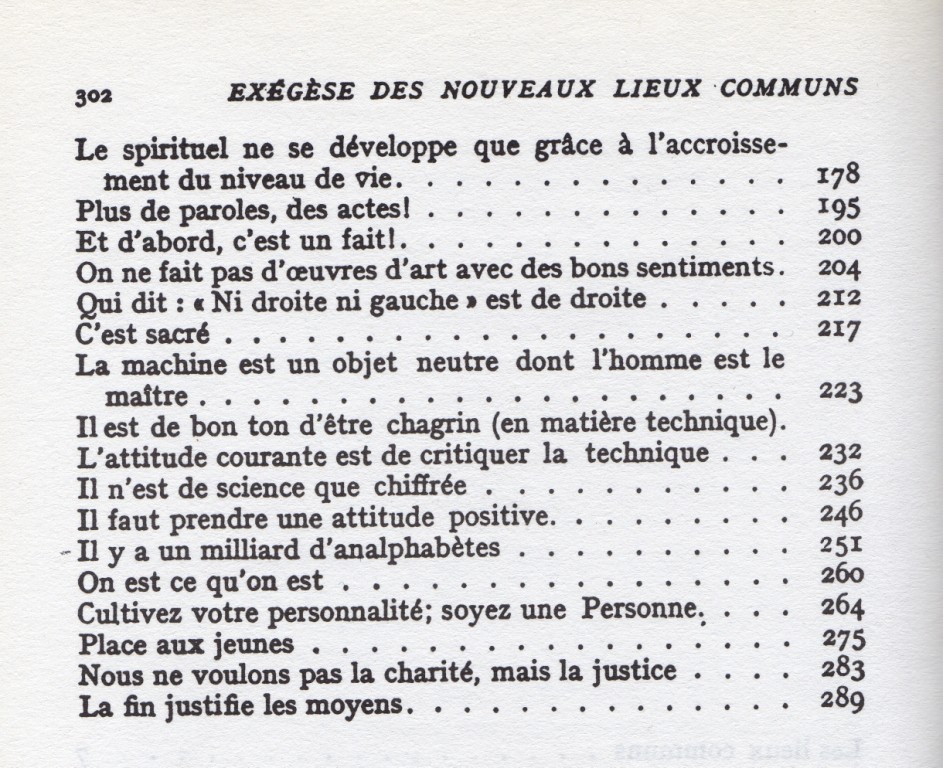 Table des matières (2)