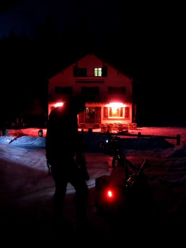 Transition ski-vélo à Freydière...