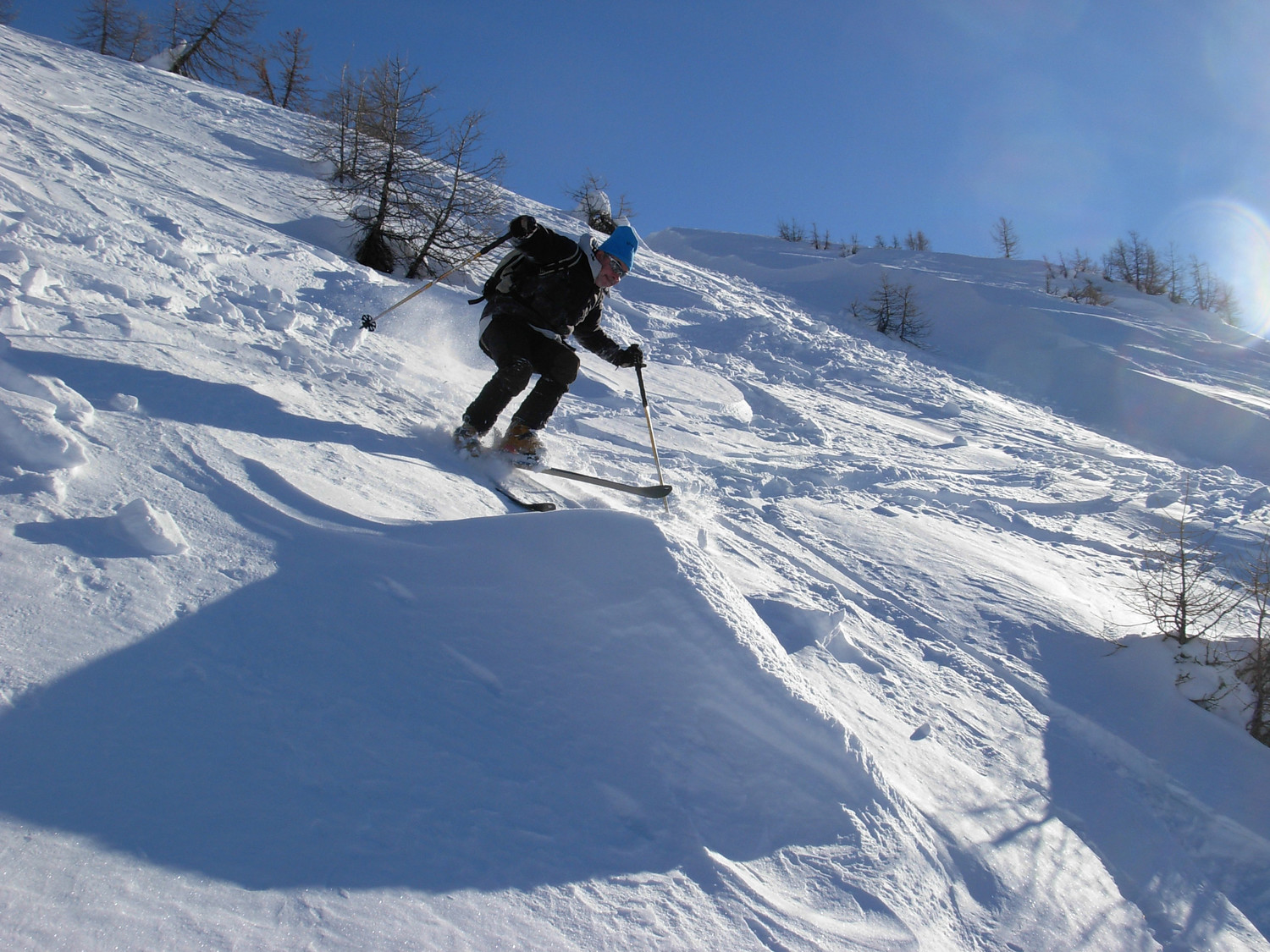 René in azione sul ventato
