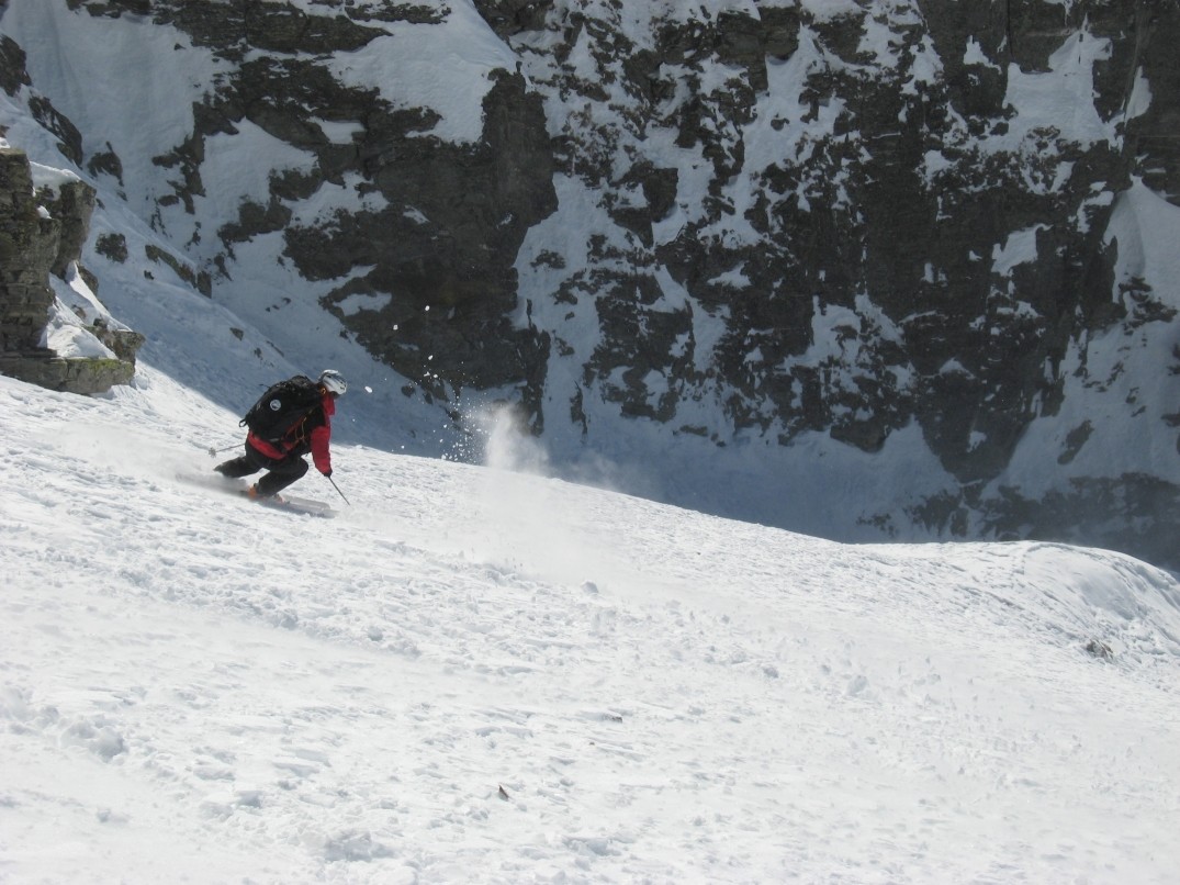 Marco nella parte alta entrando nella strettoia