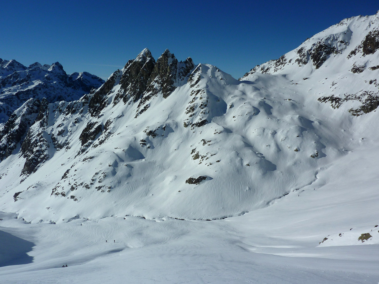 Pic du Pin et Col de l'Aigleton : Versant E