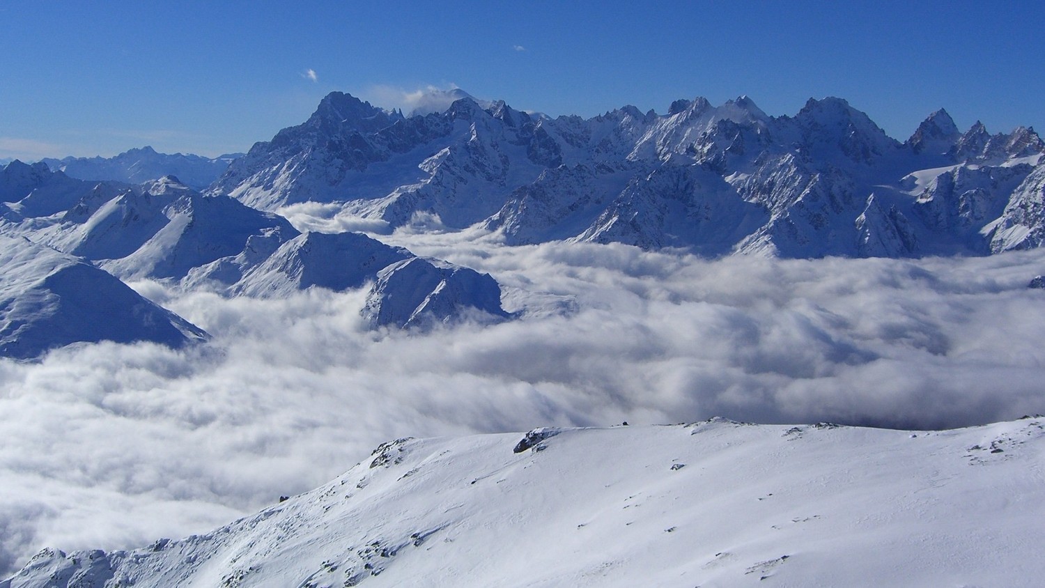 Rogneux-vue sur le massif MBlanc