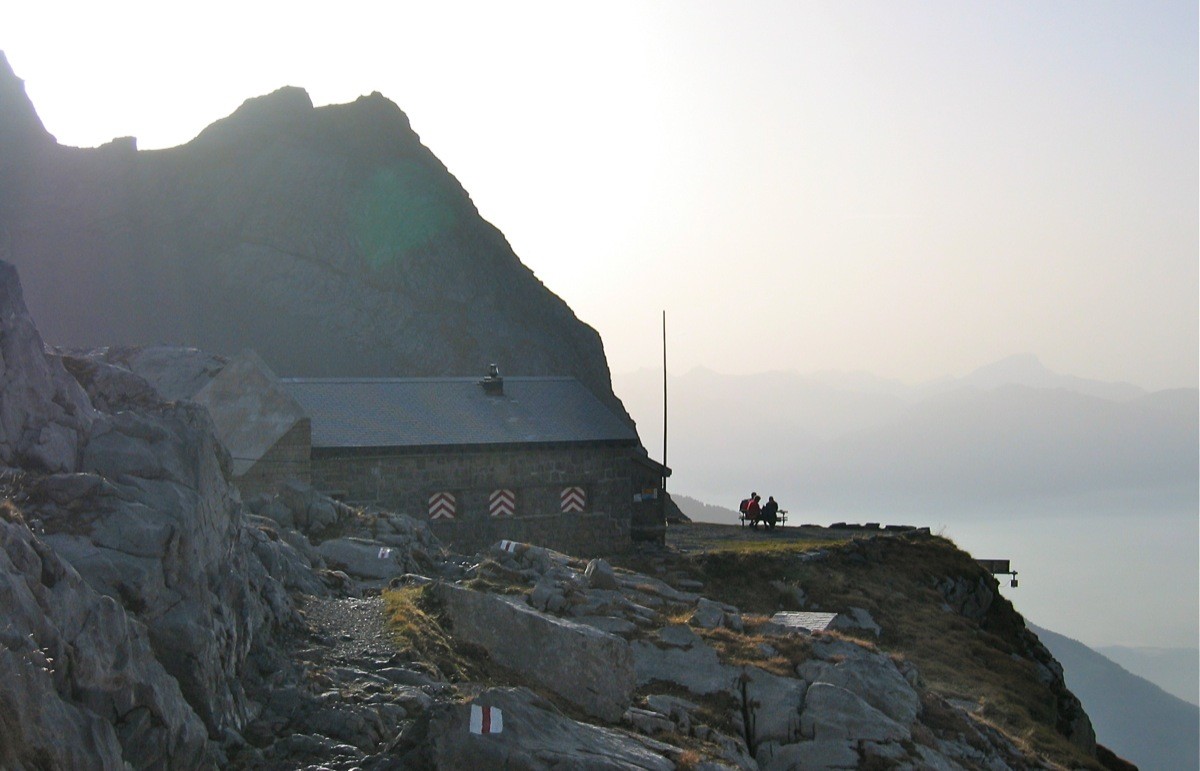 Arrivée à la cabane de Plan Névé