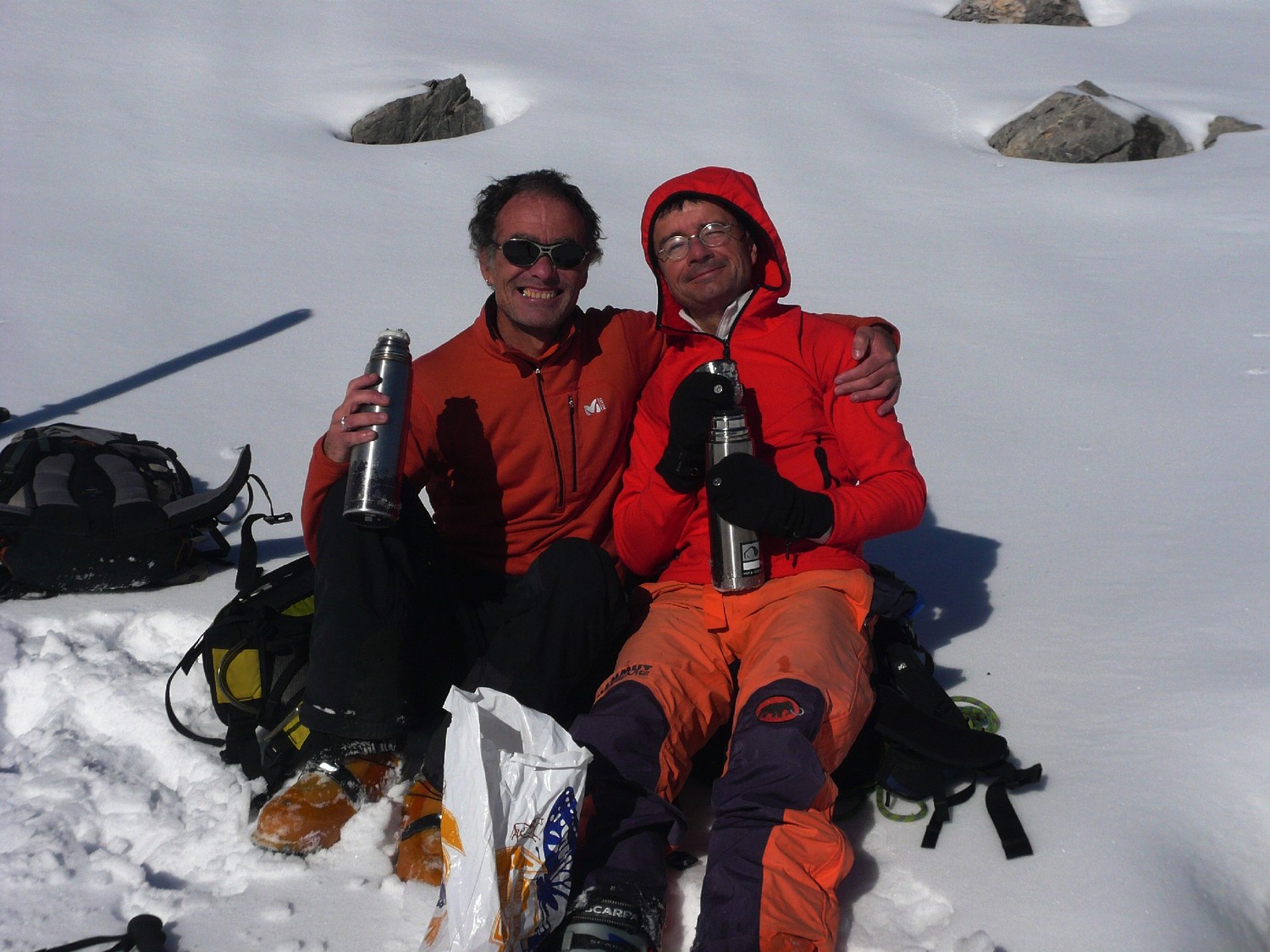 Pause de midi avant de remonter à la brèche