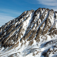 Puig Pedrós versant W (couloir SW au centre)