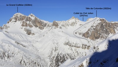 Tête de Colombe (+itinéraire) et Grand Galibier