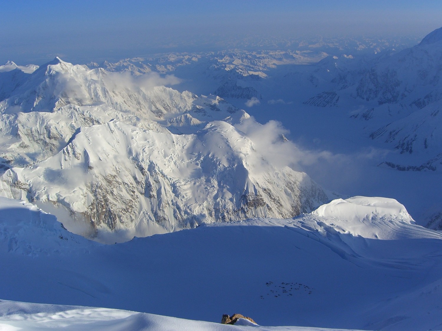 Denali-lors de la descente, vue sur C4