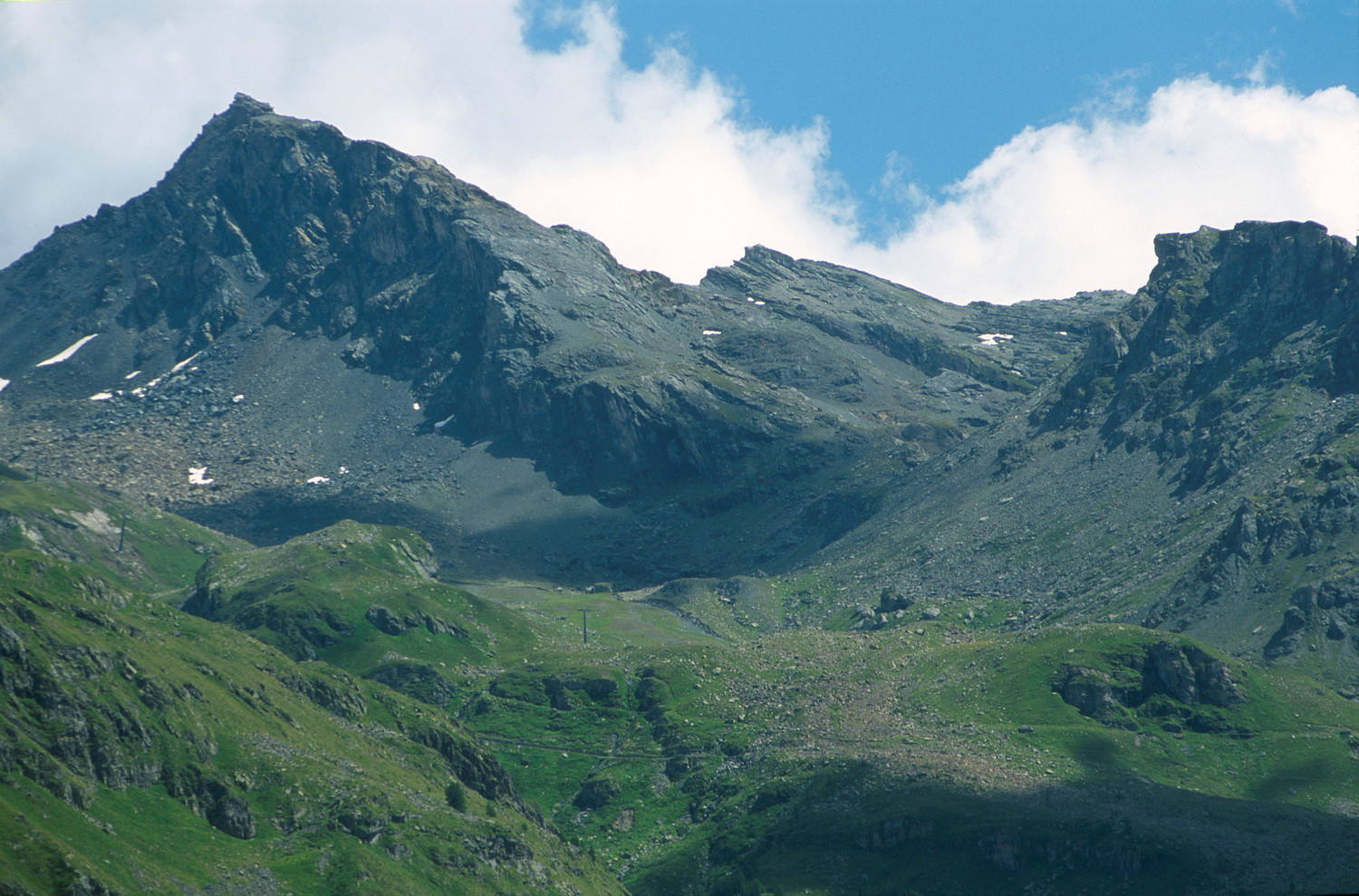 Versant W du Corno Rosso 3023m