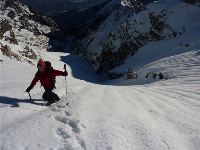 Salendo a Cima Palon.All'uscita del Boale di Santantonin