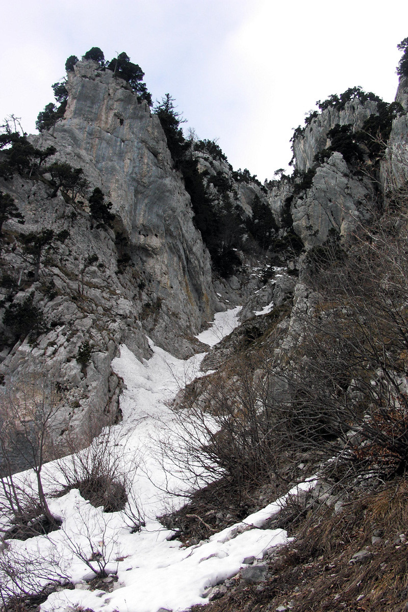 Départ du couloir des "Pins Brulés"