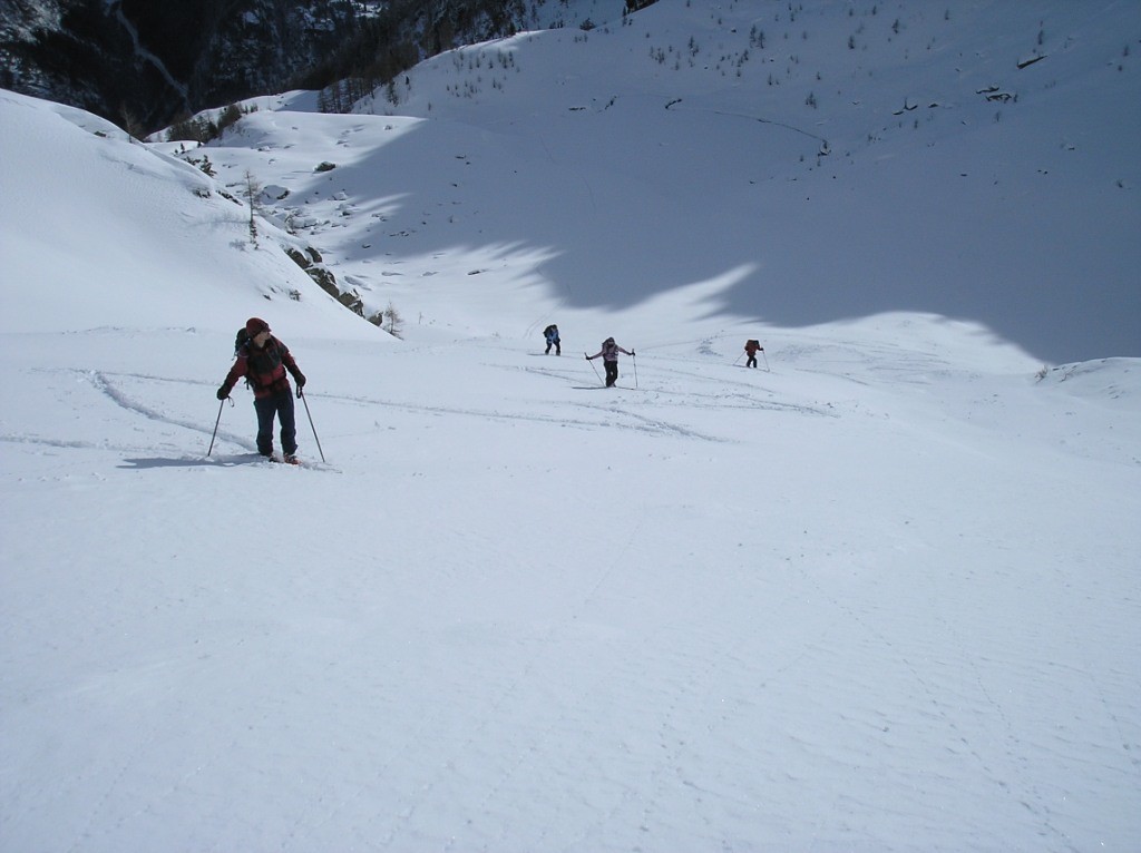 Début de la montée au Col de Fenestral