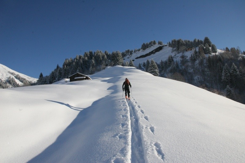 Yannick trace dans 30cm de poudre