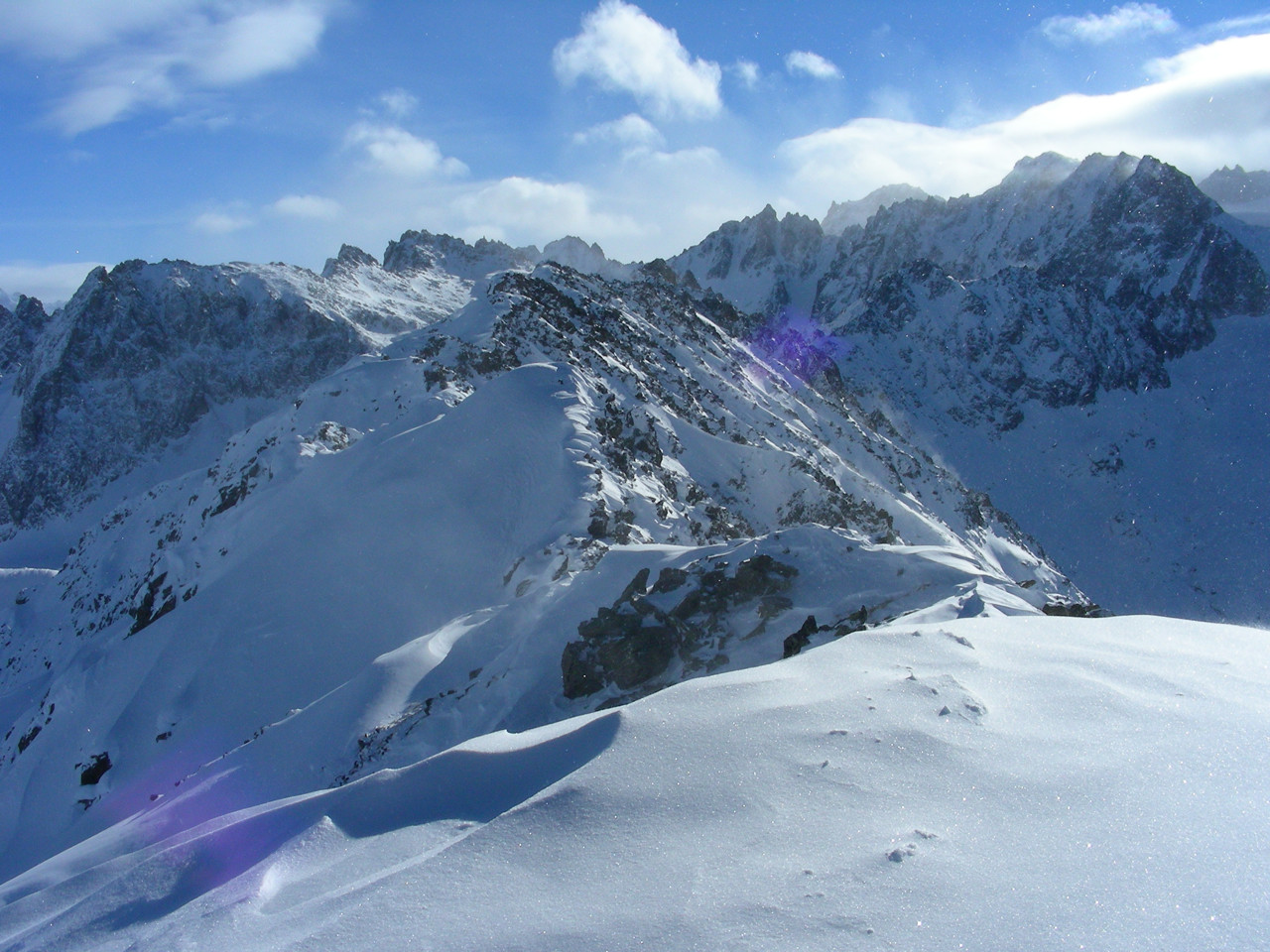 Vue du sommet vers la Croix des Bérons