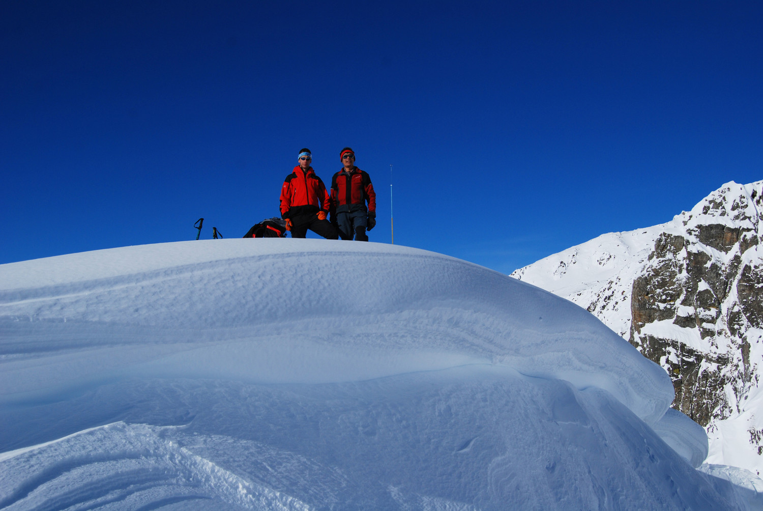 Gianluca e Valentino sulla Cima Muralta 2521 m.