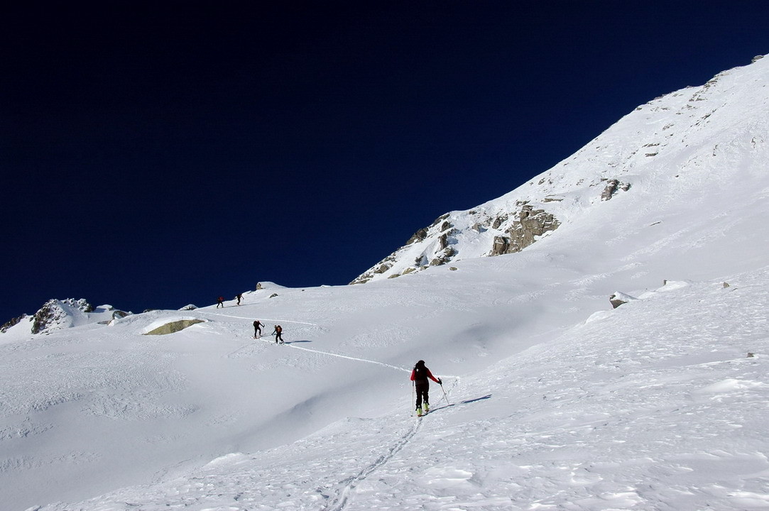 Nella parte alta del vallone del Passo Campeia