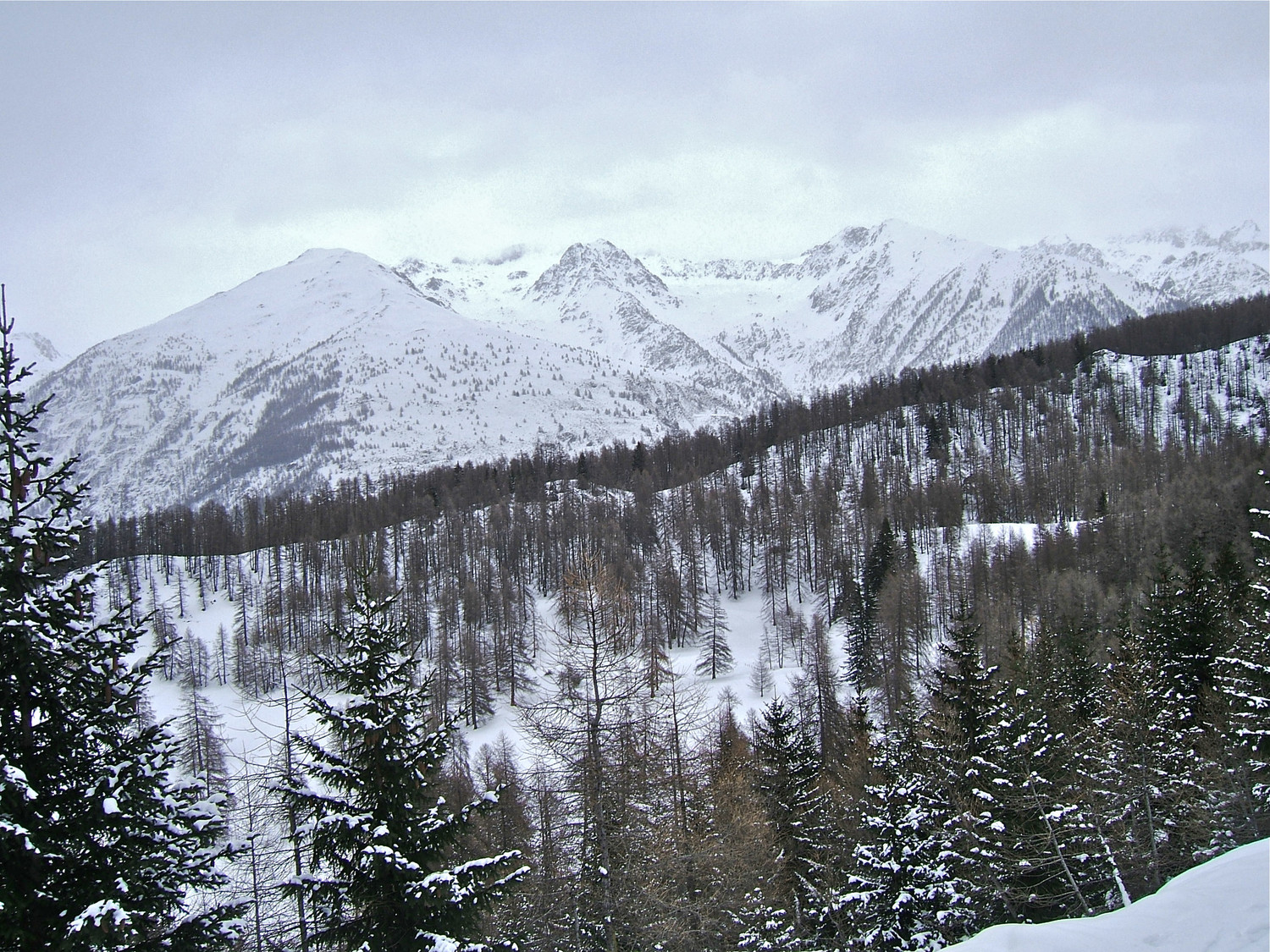 Vue sur le Claï Inf. et Cime de Barbarottes.