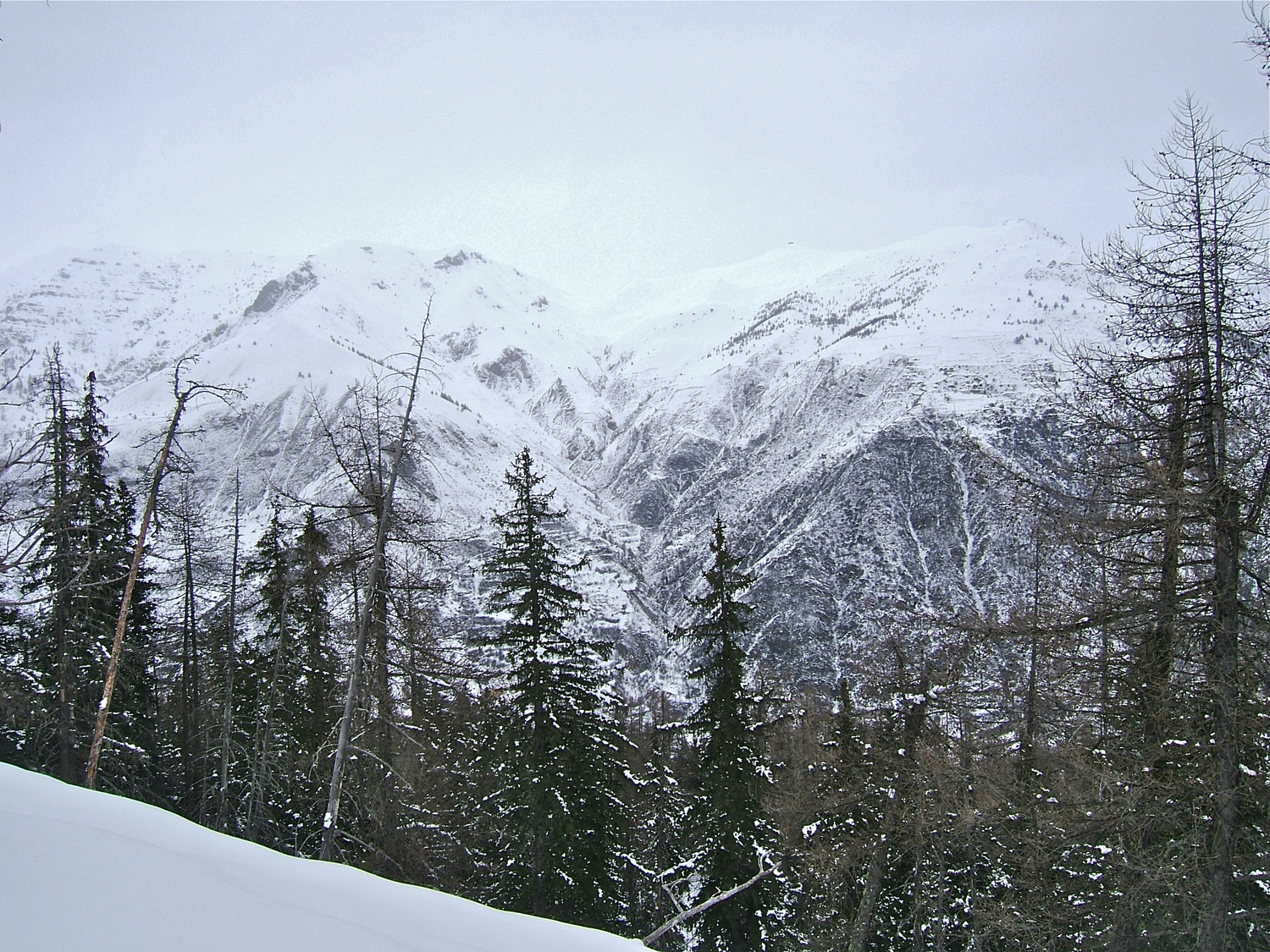 Manque de neige vers la Tête de Vinaigre