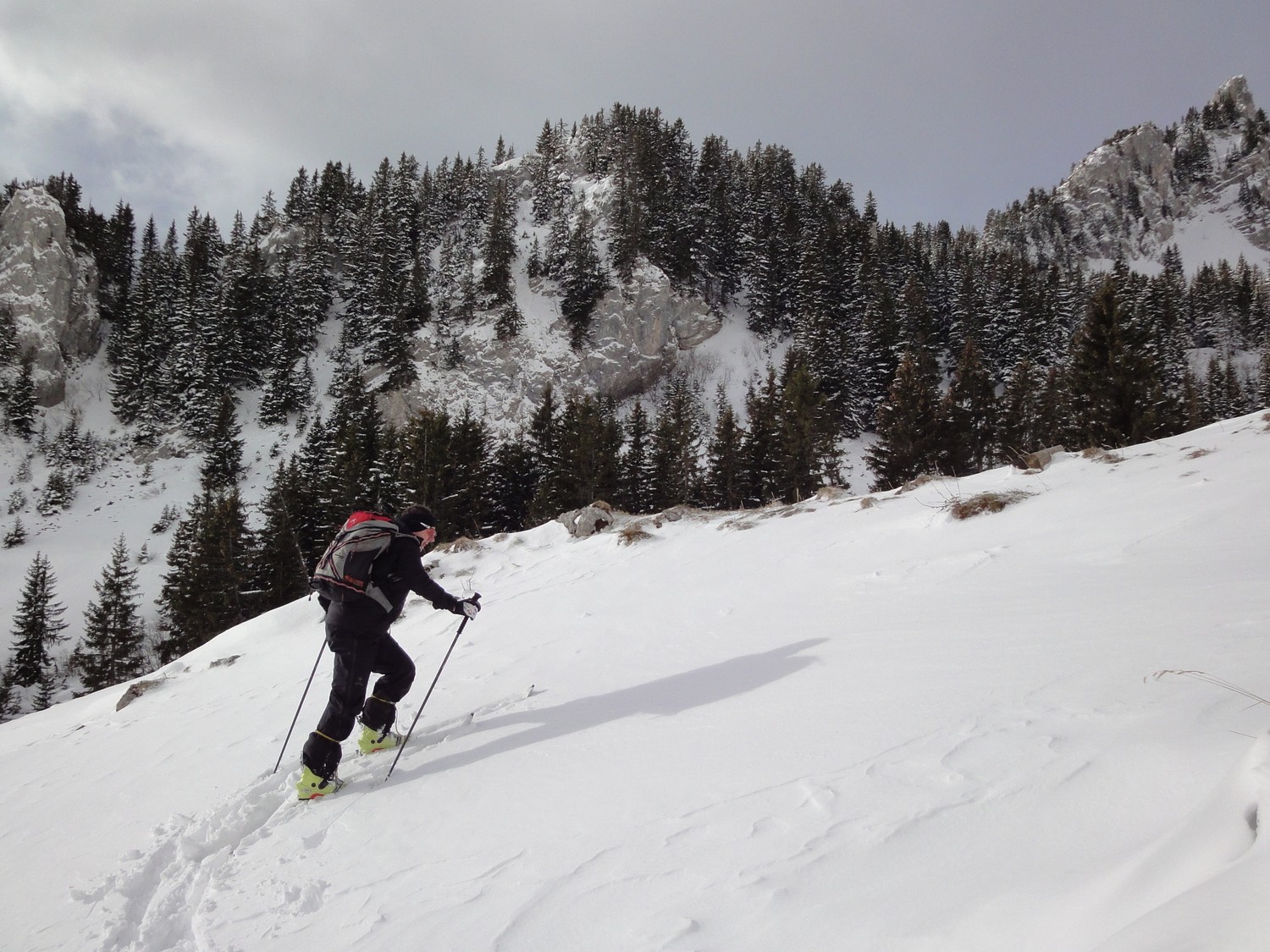 Au-dessus du chalet de la Cheneau