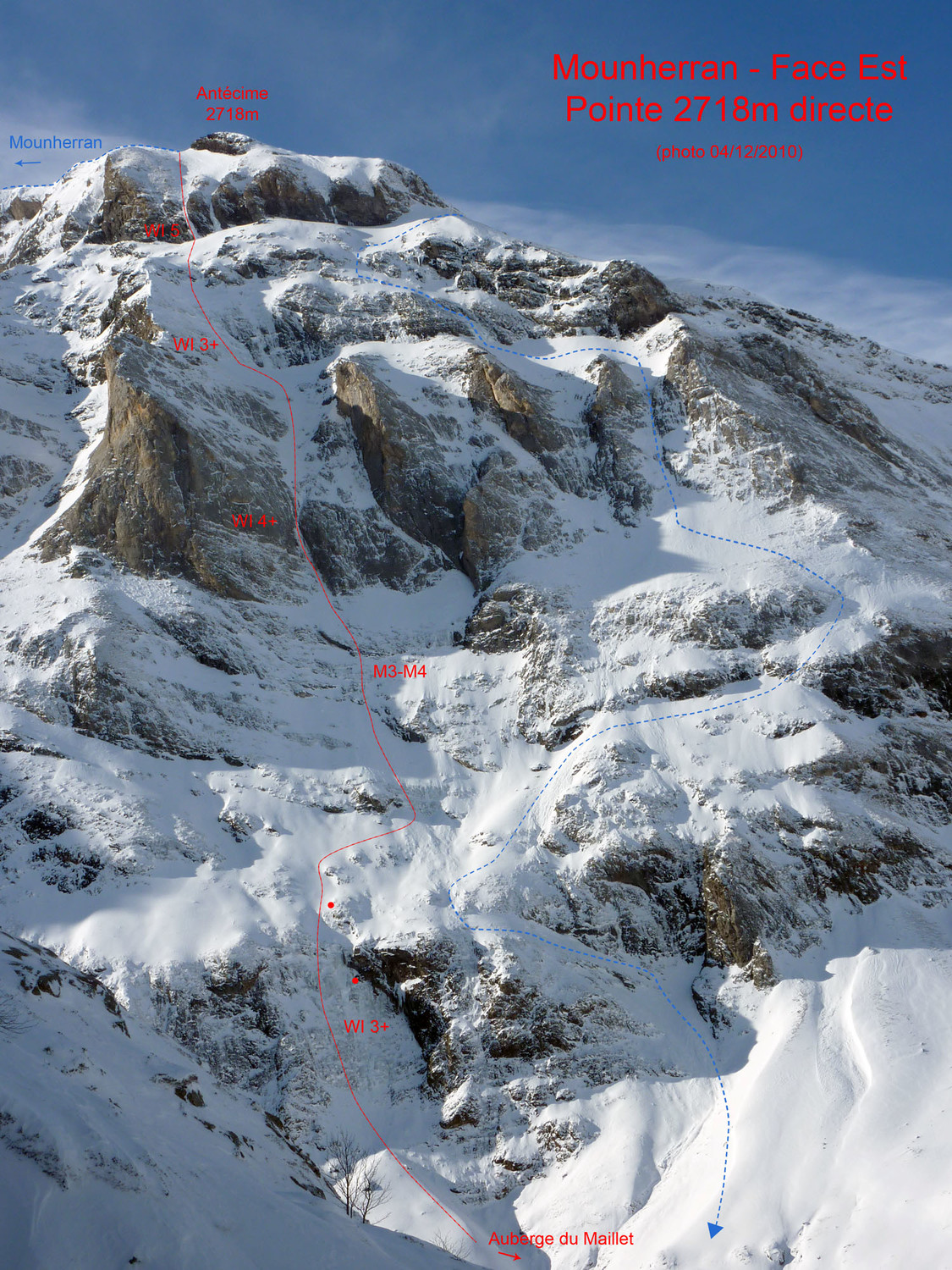 Mounherran - Pointe 2718m : Face E