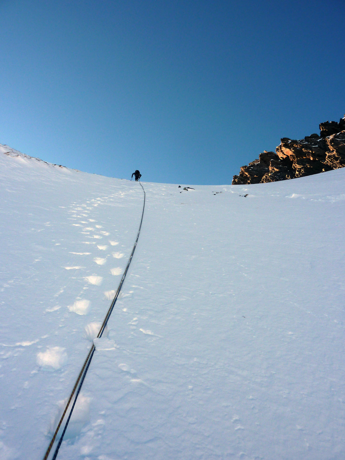 Mounherran - Pointe 2718m - Face Est - Dernière pente avant le col
