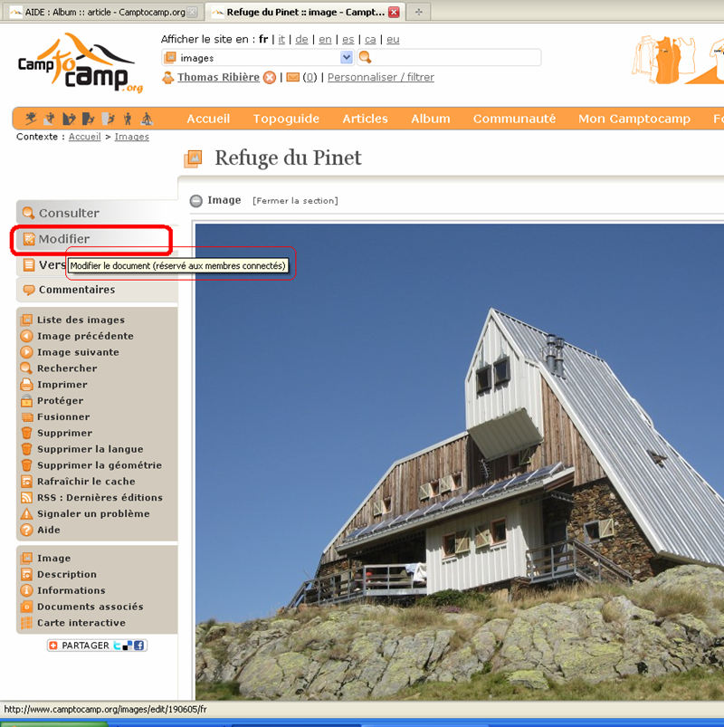 Modifier un document collaboratif