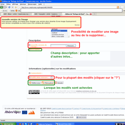 Modification d'une photo 2 Modification d'une photo 2