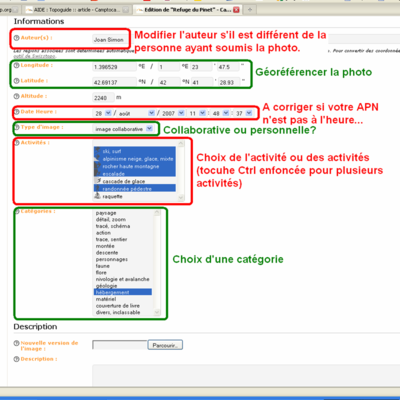 Modification d'une photo 1 Modification d'une photo 1