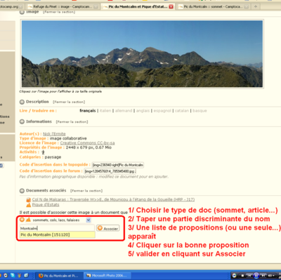 Associer un document à un autre document Associer un document à un autre document
