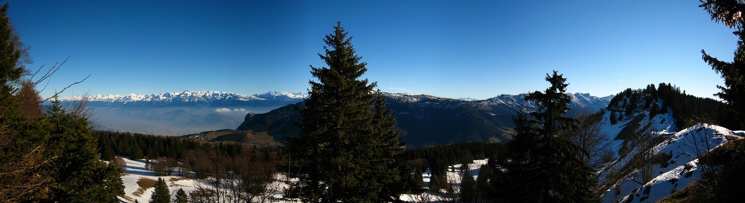 Pano vers l'E depuis le Pas de Bellecombe